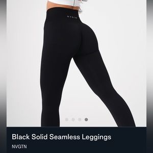 nwot NVGTN Black Solid Seamless Leggings